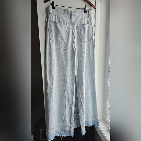 Sam Edelman Bianka High Rise Vintage Wide Leg Light Perth Distressed size 28 - Picture 8 of 11